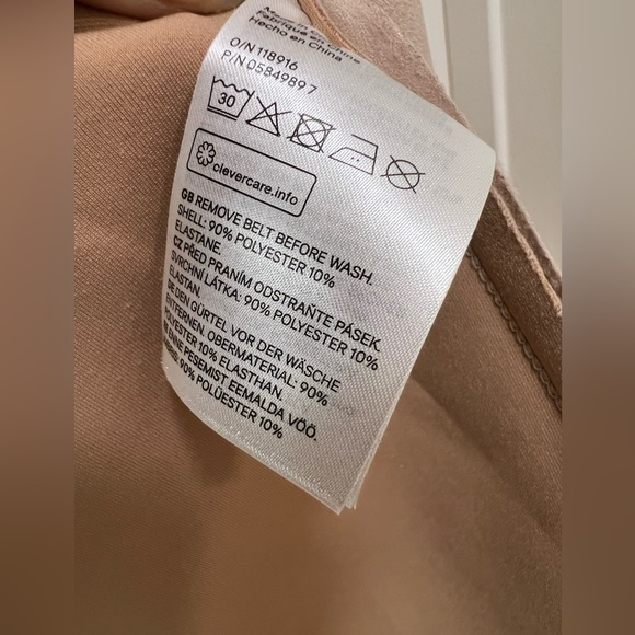 HM Faux Suede Wrap Style Belted Jacket - Picture 8 of 9